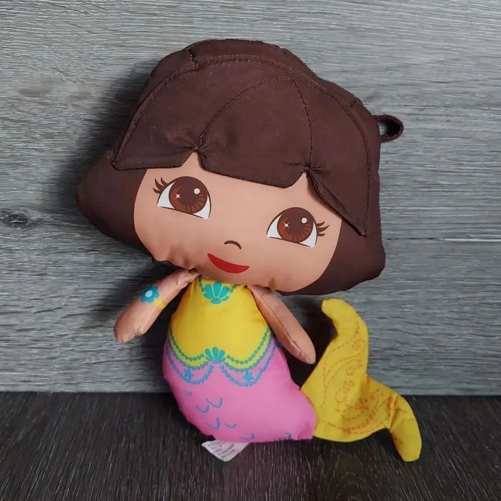 Fisher-Price 2011 Dora The Explorer 9" Nylon Plush Mermaid Doll